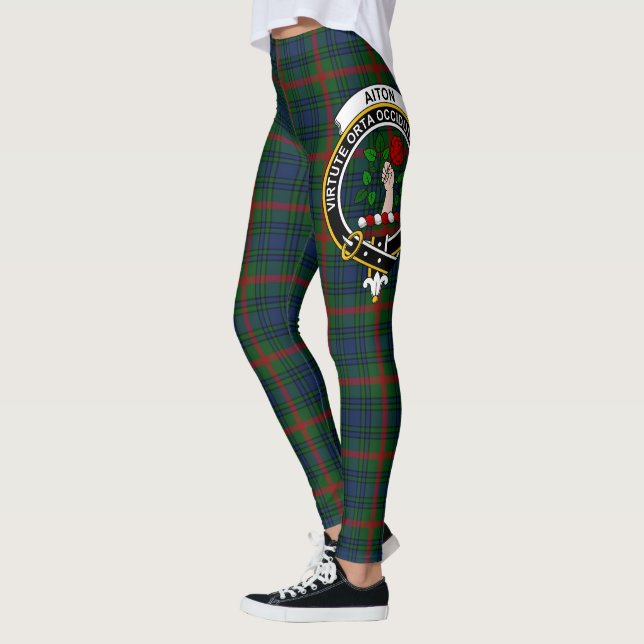 Legging Scotstee Clan Aiton Hunting Crest Tartan Women (Esquerda)