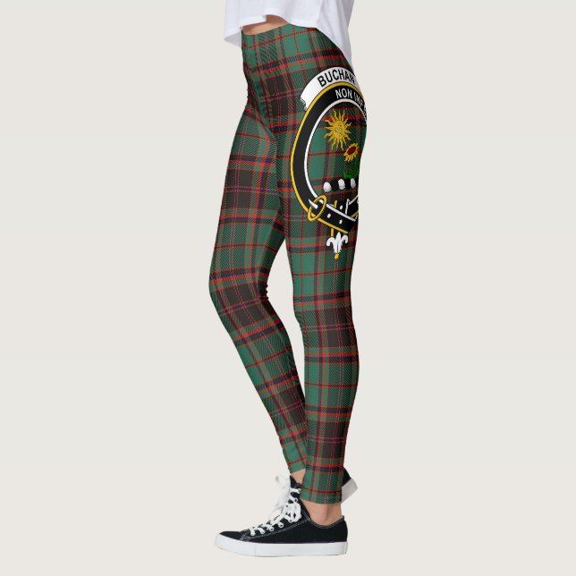 Legging Scotstee Clan Buchan Antigo Crest Tartan Mulheres (Esquerda)