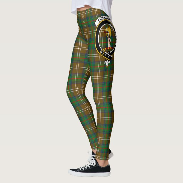Legging Scotstee Clan Chisholm Hunting Crest Tartan Women (Esquerda)