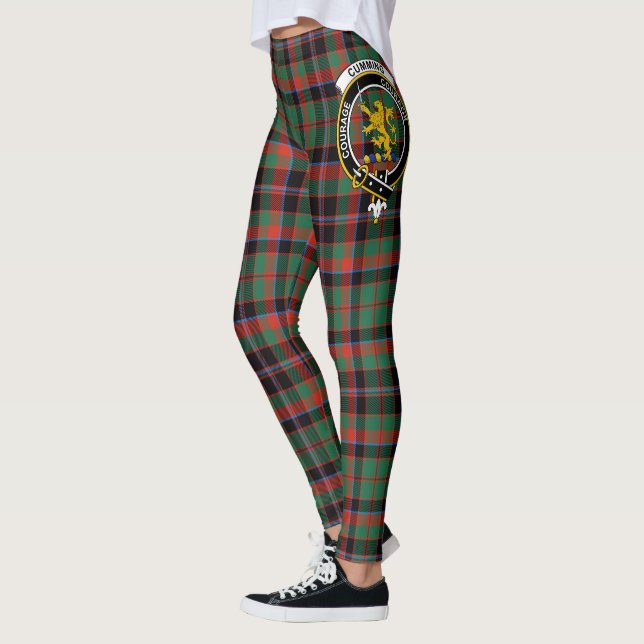 Legging Scotstee Clan Cumming Hunting Ancient Crest Tartan (Esquerda)