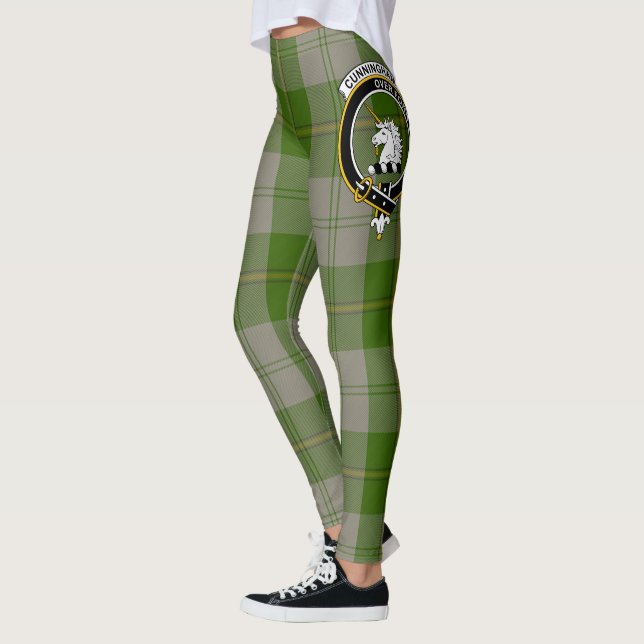 Legging Scotstee Clan Cunningham Dress Green Dancers Crest (Esquerda)