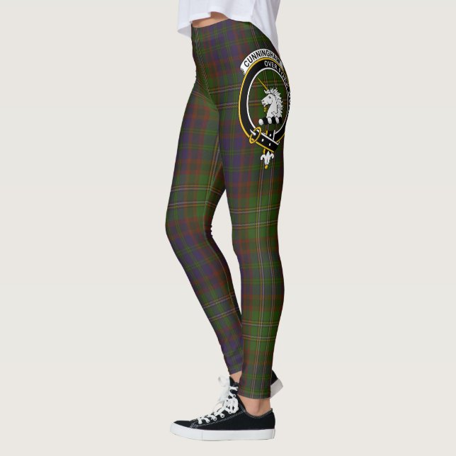 Legging Scotstee Clan Cunningham Hunting Modern Crest (Esquerda)