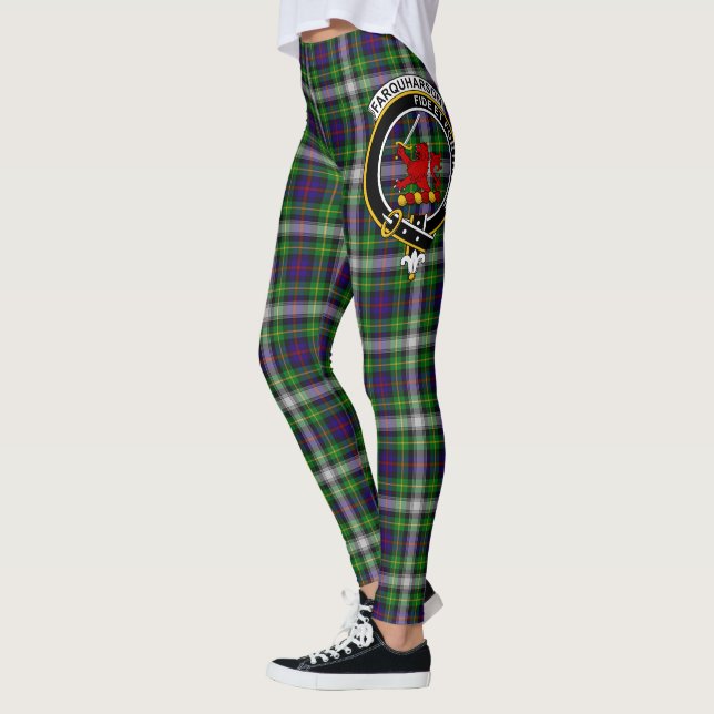 Legging Scotstee Clan Farquharson Crest Tartan Mulheres (Esquerda)