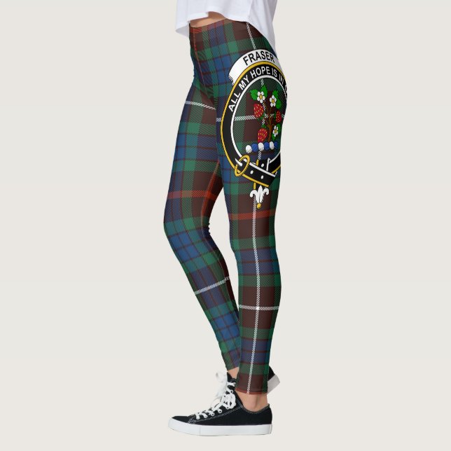 Legging Scotstee Clan Fraser caçando antigo Crest Tartan (Esquerda)