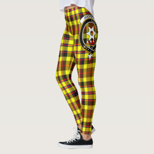 Legging Scotstee Clan Jardine Yellow Crest Tartan Mulheres