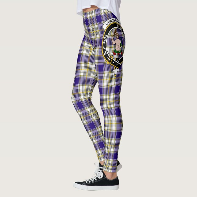 Legging Scotstee Clan Livingstone Dress Crest Tartan Mulhe (Esquerda)
