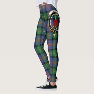Legging Scotstee Clan Logan Antigo Crest Tartan Mulheres