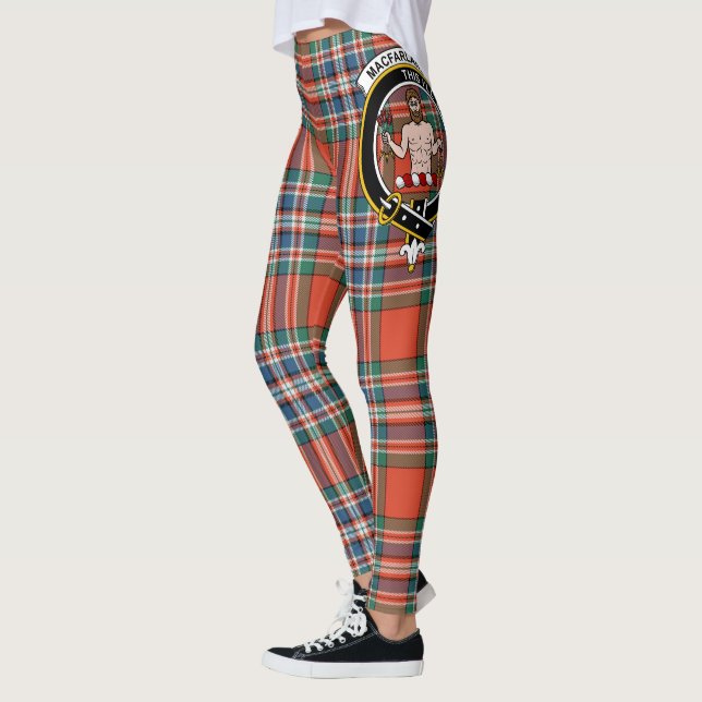 Legging Scotstee Clan MacFarlane Ancient Crest Tartan Wome (Esquerda)