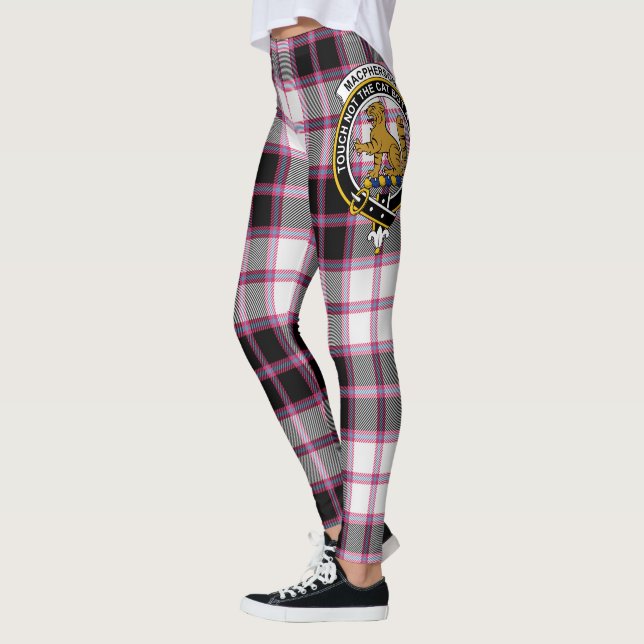 Legging Scotstee Clan MacPherson caçando moderno Crest Tar (Esquerda)