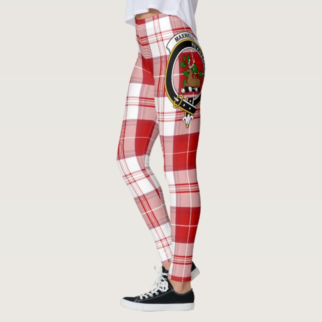 Legging Scotstee Clan Maxwell Xadrez Crest Tartan Women (Esquerda)