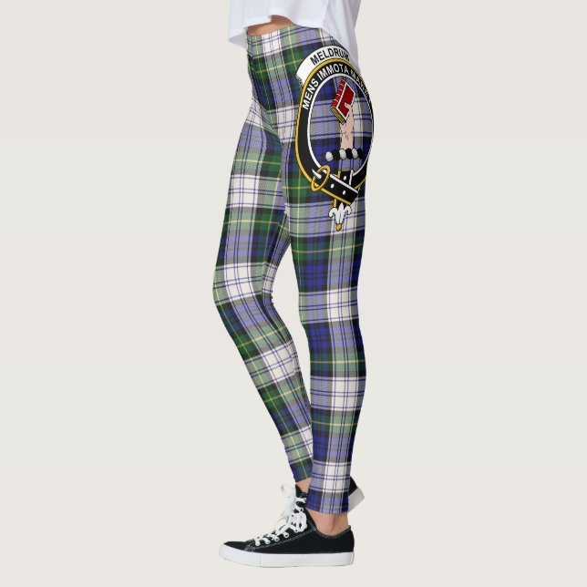 Legging Scotstee Clan Meldrum Gordon Dress Crest Tartan (Esquerda)