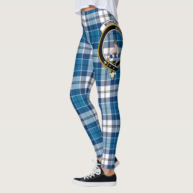 Legging Scotstee Clan Muirhead Blue Crest Tartan Mulheres (Esquerda)