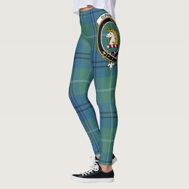 Legging Scotstee Clan Oliphant Anciãos Crest Tartan Mulher (Esquerda)