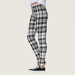 Legging Scotstee Clan Scott Black White Modern Tartan