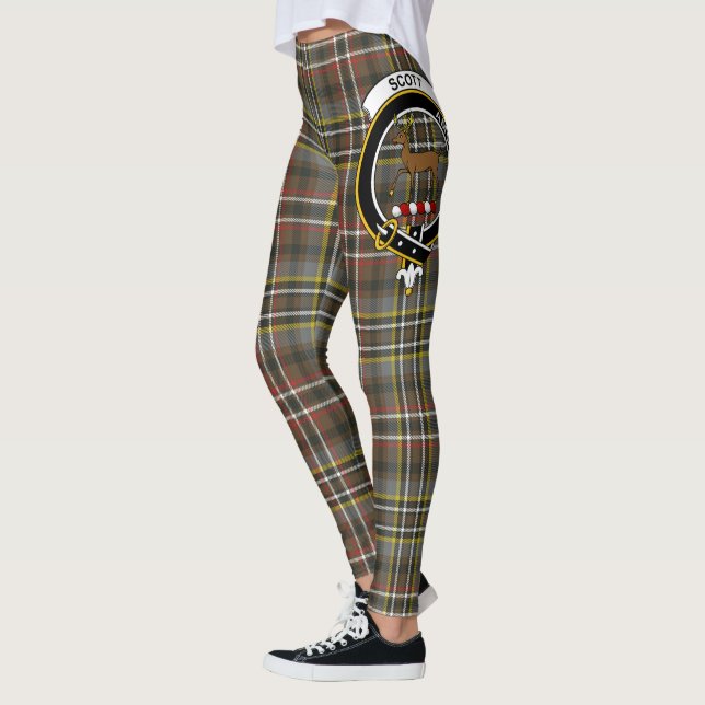 Legging Scotstee Clan Scott Green Weathered Crest Tartan (Esquerda)
