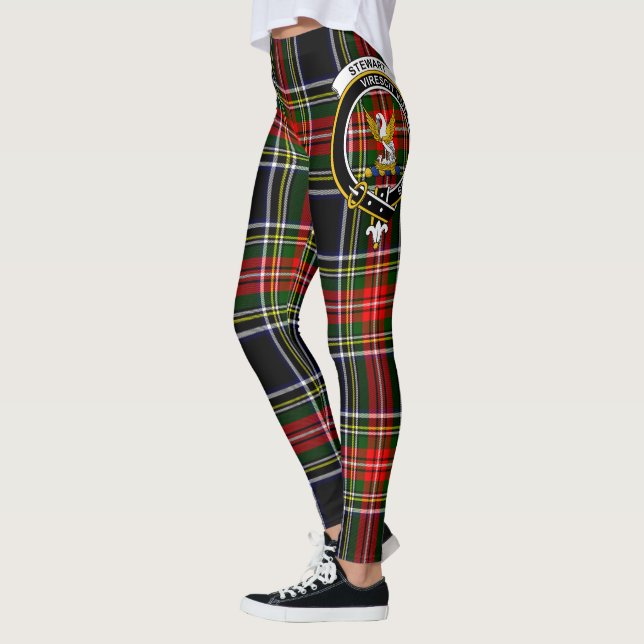 Legging Scotstee Clan Stewart High Stewards Crest Tartan (Esquerda)