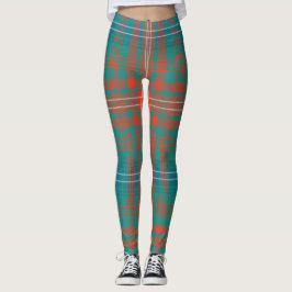 Legging Scottish Clan Wilson Tartan Green Xadrez Azul