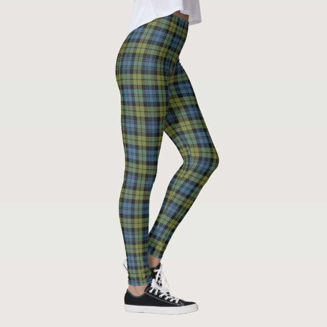 Legging Scottish xadrez azul e verde de Campbell de Tartan (Direita)