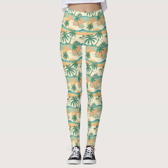 Legging Se O Oceano Pode Se Acalmar, Você Também Pode (Frente)