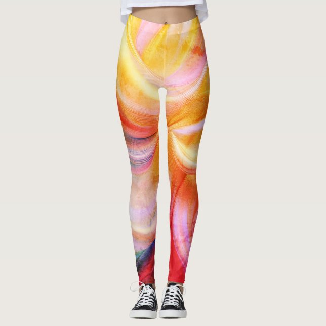 Legging Seda Colorida Pastel (Frente)