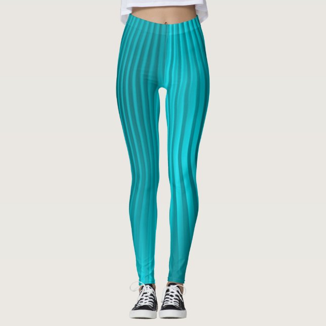 Legging "Seda" de turquesa - (Frente)