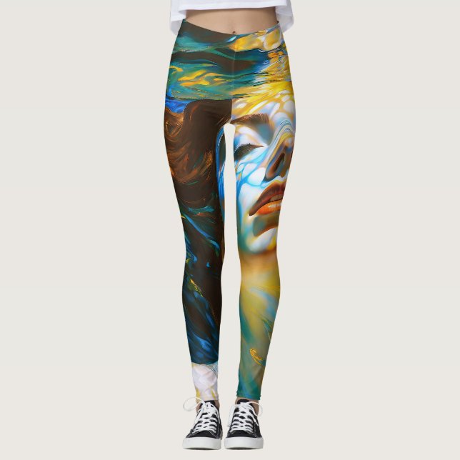 Legging "Selene" - Mulheres Na Água (Frente)