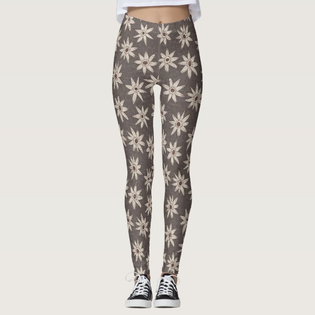 Legging sema granito castanho (Frente)