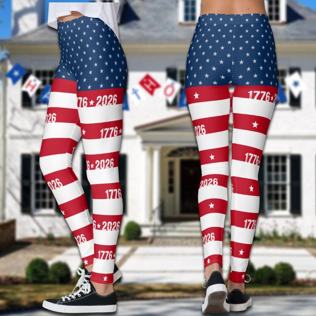 Legging Semiquincentenário América 250 1776 2026 (Criador carregado)