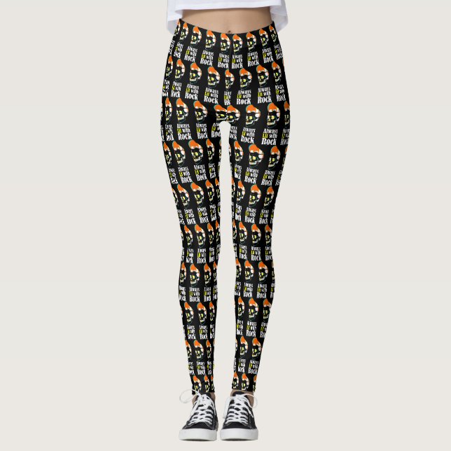 Legging Sempre iluminado com rocha (Frente)