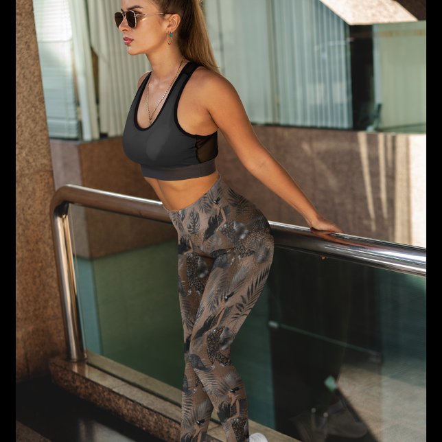 Legging Senhora Elegante e leggings-leopardo - Bonito (Criador carregado)