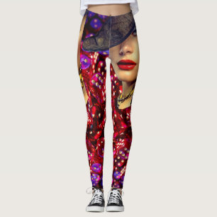 Legging Senhora Sorte Com Corte em cubos do casino de Las
