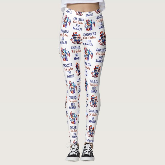 LEGGING SENHORAS DE GATO SEM FILHOS PARA KAMALA (Frente)
