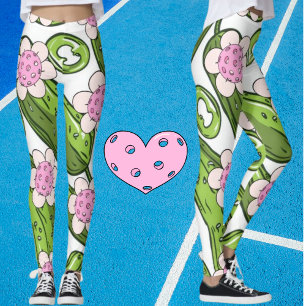 Legging Senhoras Pickleball Engraçado