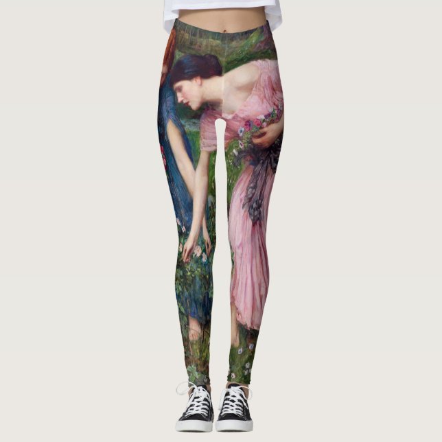 Legging Senhoras que escolhem Rosas, John William Waterhou (Frente)