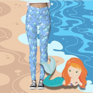 Legging Sereia azul clara