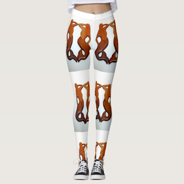 Legging sereia gêmea do redhead (Frente)