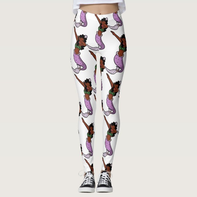 Legging sereia negra (Frente)