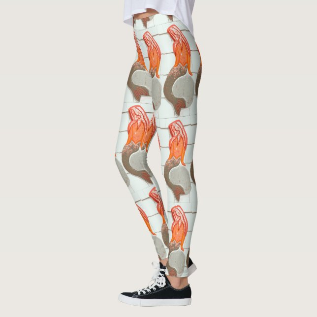 Legging sereia ruiva (Esquerda)