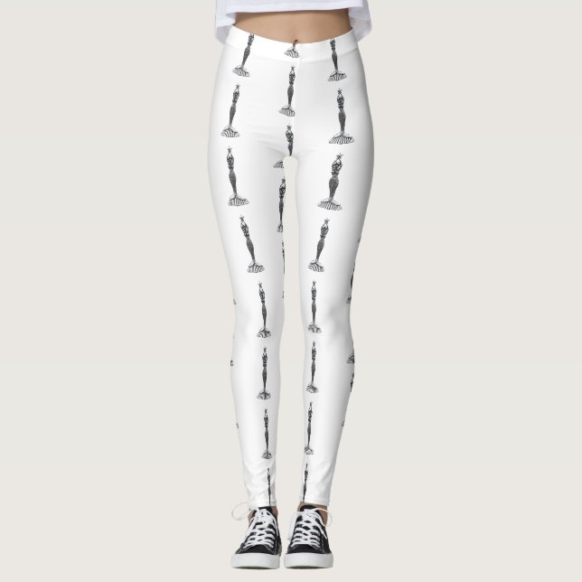 Legging Sereia Segure Coração Trovão_Cobra (Frente)