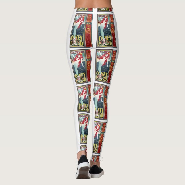 Legging sereias de coney Island (Verso)