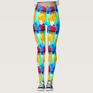 Legging sereias loiras com espelho