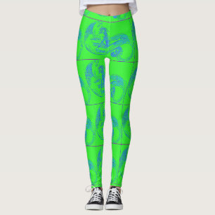 Legging sereias verdes