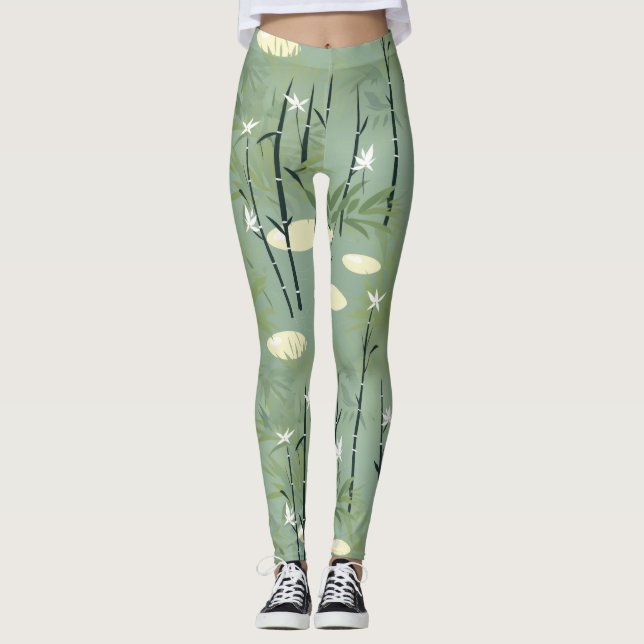 Legging Serena Flor de Bambu Asiática  (5) (Frente)
