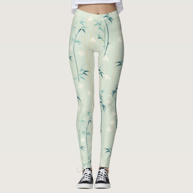 Legging Serena Flor de Bambu Asiática  (8) (Frente)