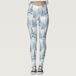 Legging Serenidade da Floresta de Inverno – Bosque Coberto