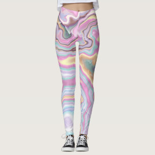 Legging Serenidade de Mármore Rosa Pastel