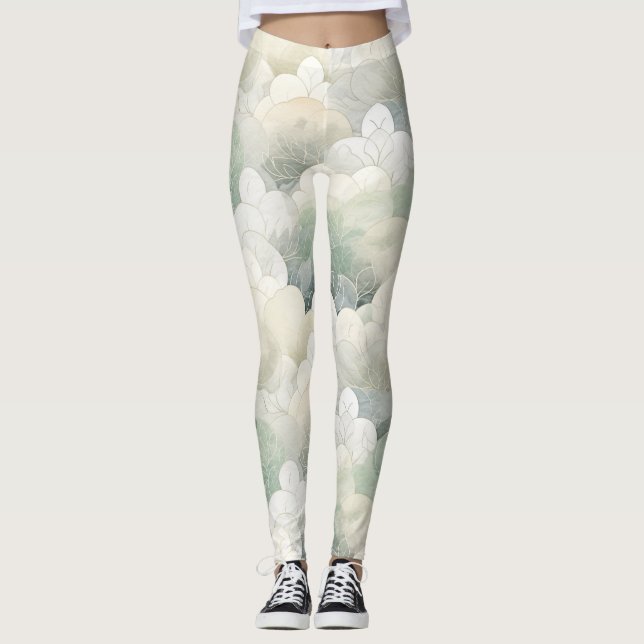 Legging Serenidade Floral Verde (Frente)