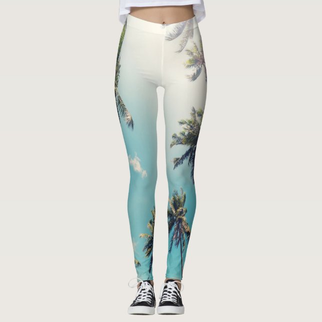 Legging Serenity Tropical Beach Landscape (Frente)