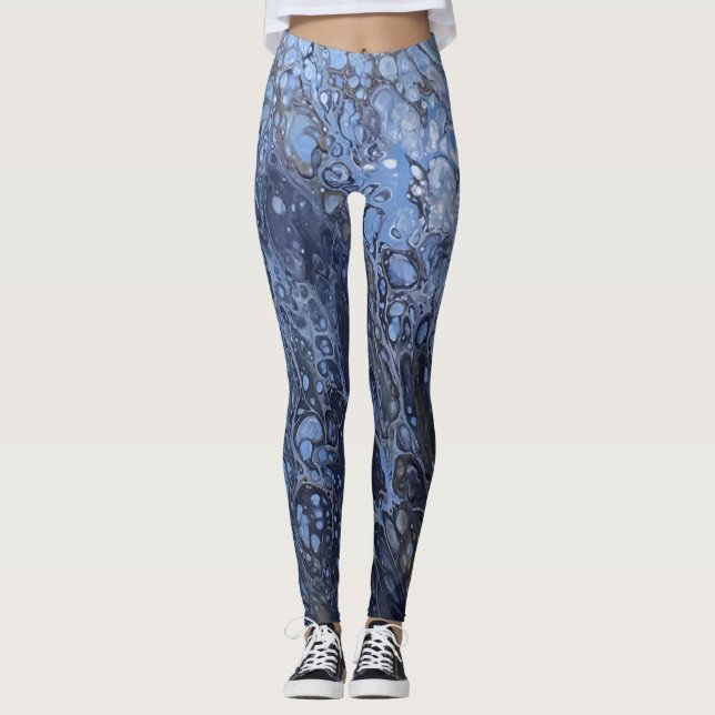 Legging Série Crayon derretida - fluido acrílico projetado (Frente)