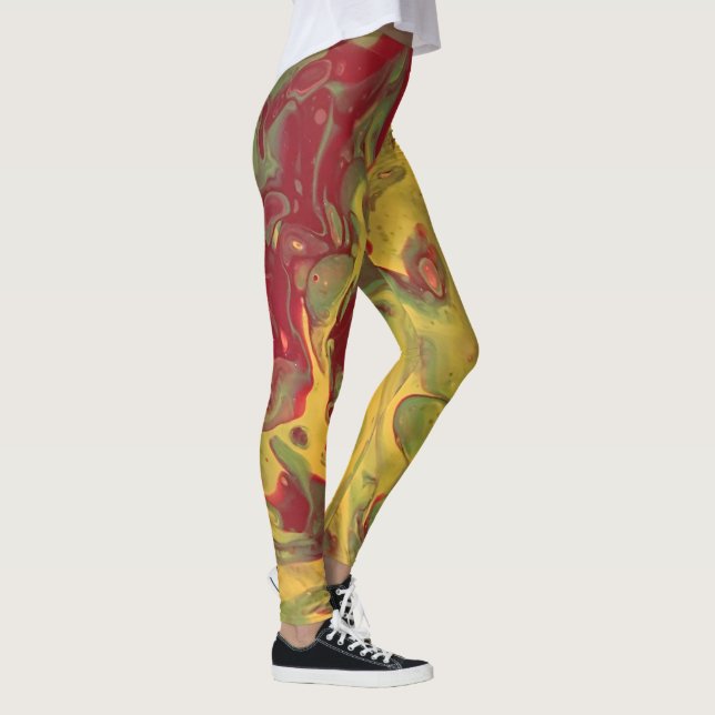 Legging Série Crayon derretida - pintura acrílica como (Direita)